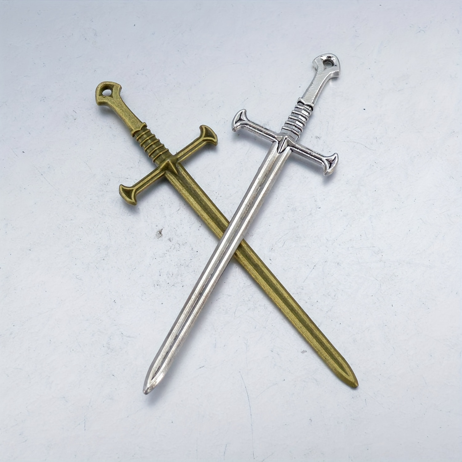 14pcs Gothic Weapon Shape Pendant Set Earrings Necklace Bracelet DIY Jewelry