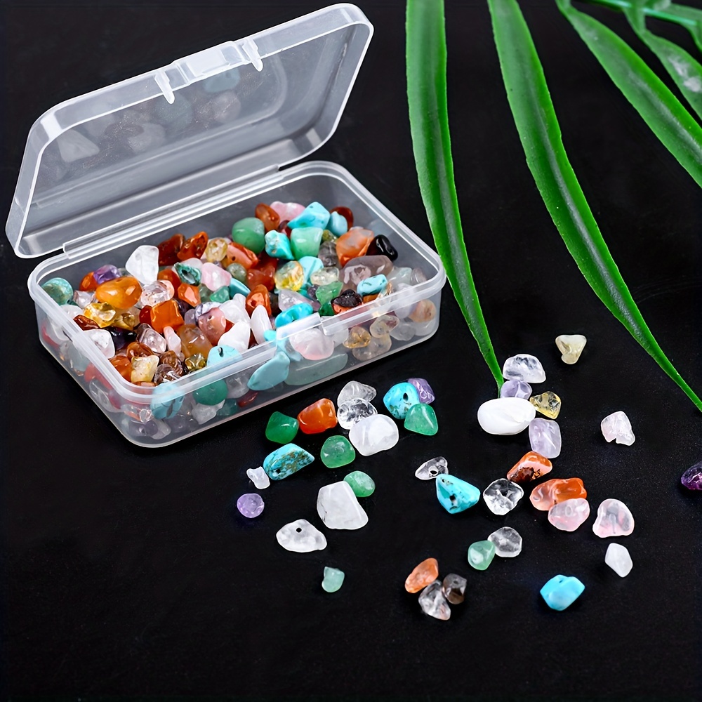 

100/200pcs Natural Chips Stone Beads 5-8mm Crystals For Diy Necklace Bracelet And Earrings Jewelry Making - Fashion Accessories