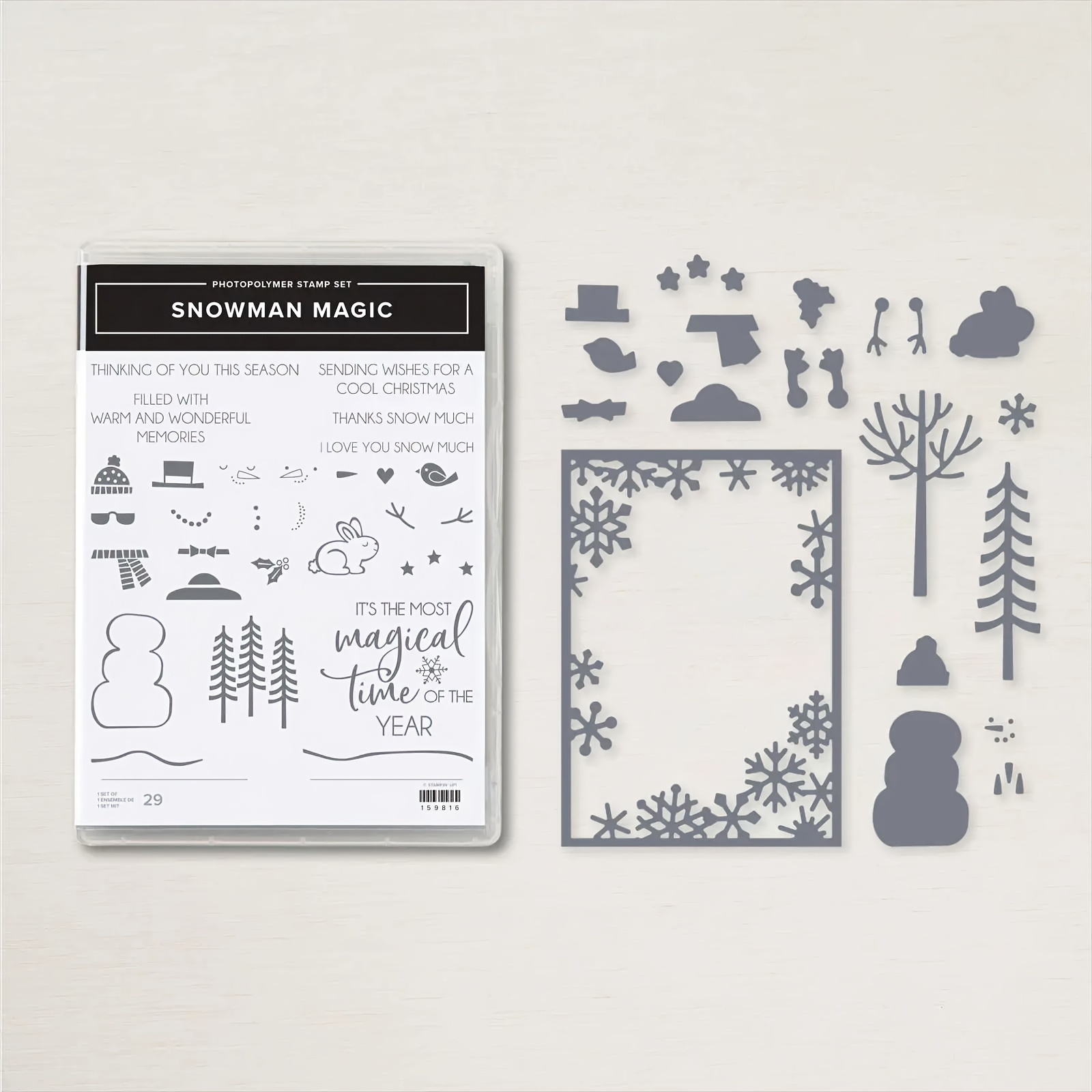 Let It Snow Stamp And Cutting Dies Set For Diy Scrapbooking - Temu