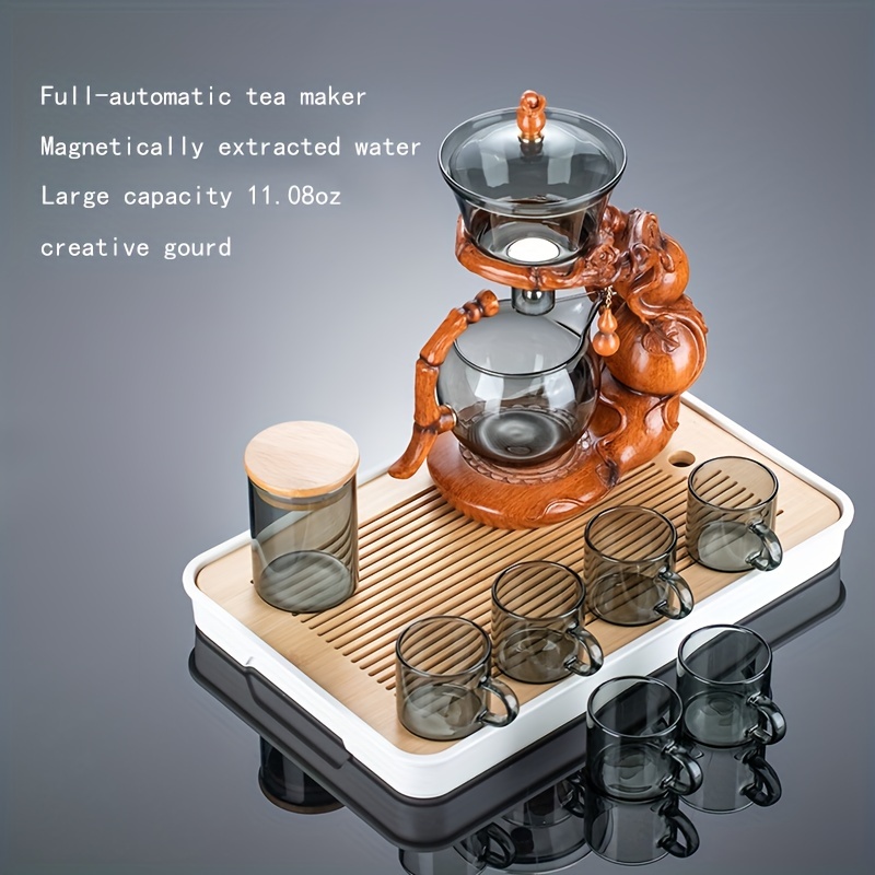Lazy Tea Set Magnetic Water Diversion Tea Maker Automatic - Temu