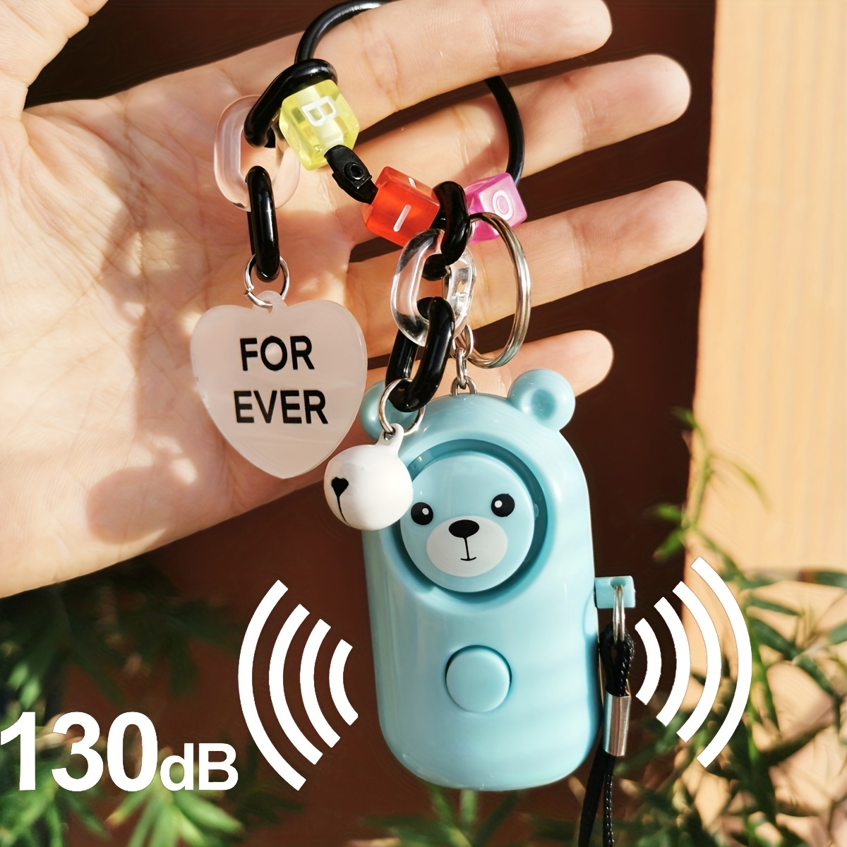 Self Defense Keychain Safety Protection Key Chain Teddy Bear