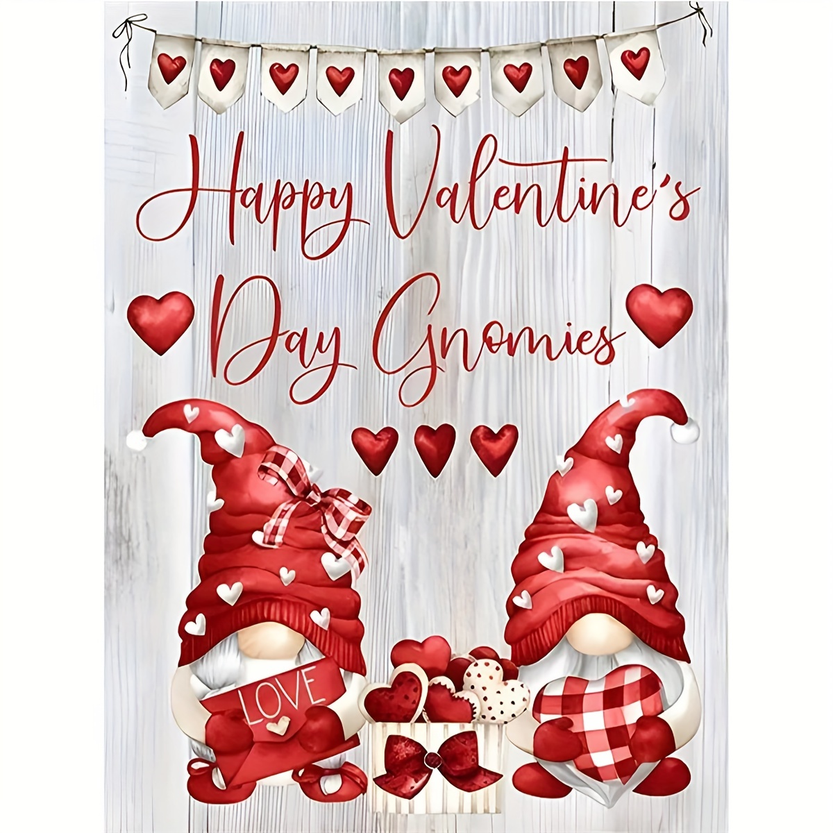 2PCS Valentines Day Diamond Painting Art Kits for Adults, Gnome
