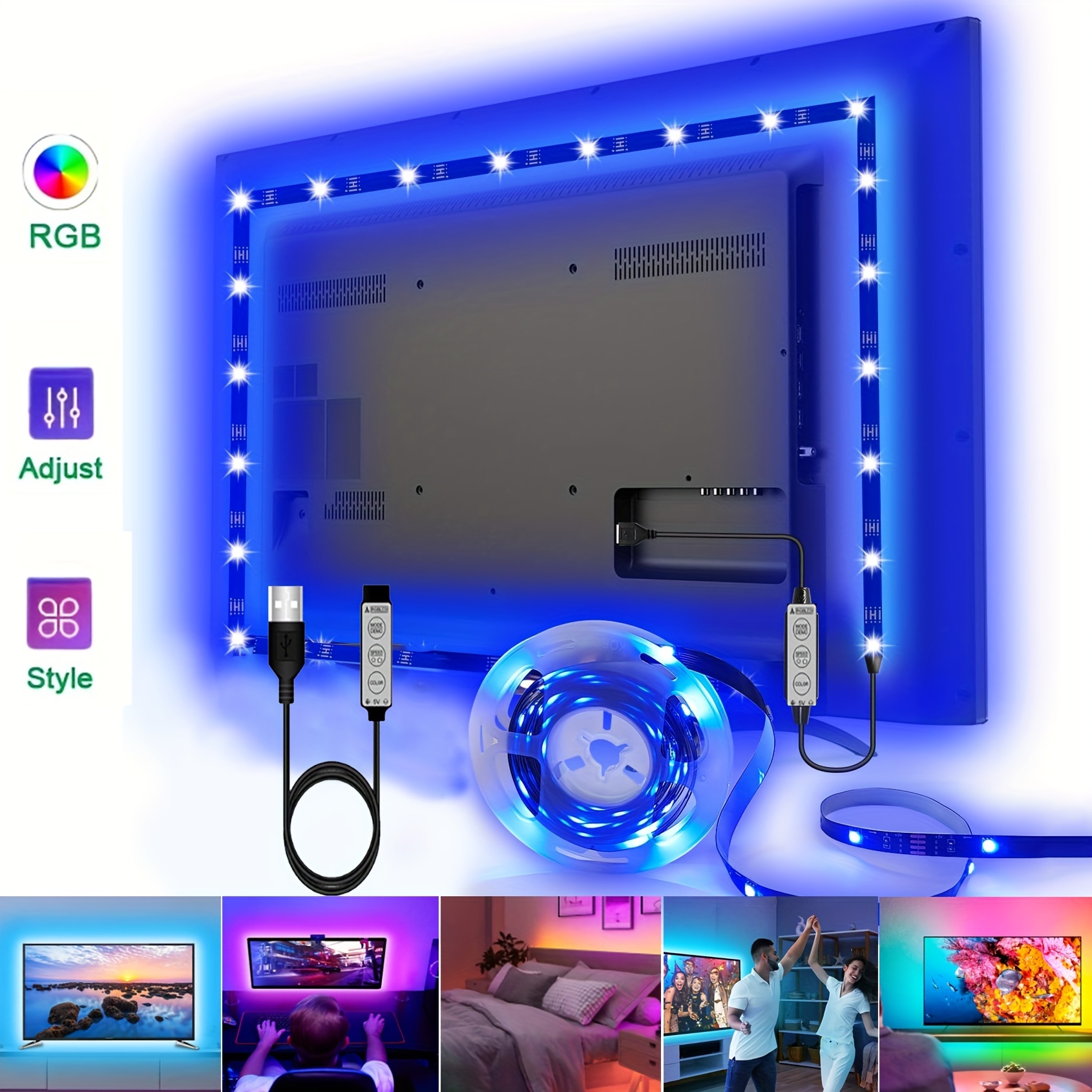 Striscia LED, 10M Impermeabile Strisce LED Luci LED RGB, Bluetooth Strisce  LED con Controller App e Telecomando, Striscia Luminosa LED con Musica Sync  per la Decorazione di Interni ed Esterni : 