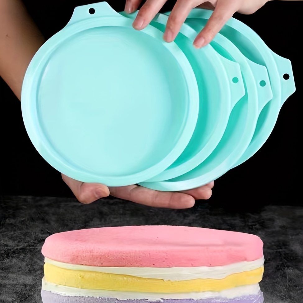 1pc, Layer Cake Pan (4.72''), Silicone Baking Cake Mold, Baking Pie Pan,  Large Moon Cake Mold, Oven Accessories, Baking Tools, Kitchen Gadgets,  Kitche