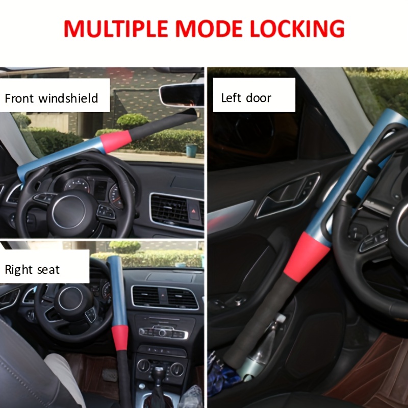 Car Steering Wheel Lock Adjustable Car Anti theft Lock Seat - Temu