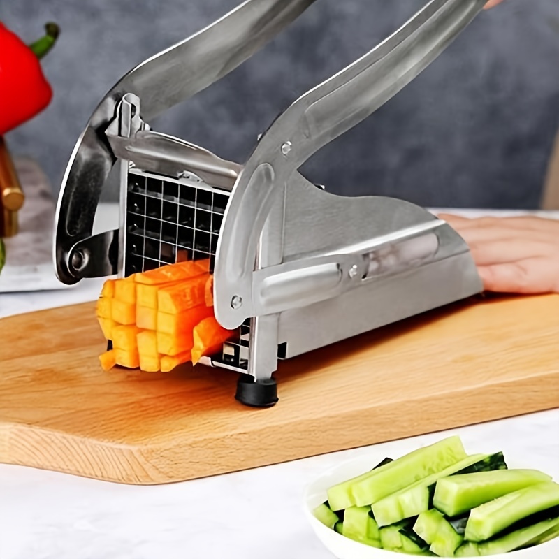 French Fry Cutter Vegetable Chopper With 4 Blades Kitchen - Temu