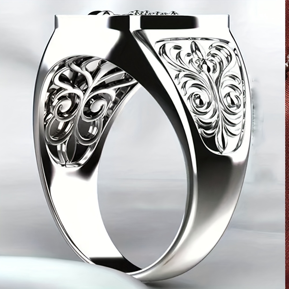 Scorpio Relief Men's Ring Retro Pattern Decoration Anniversary Ring