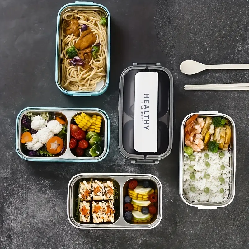 PMUYBHF Stainless Steel Bento Box Adult Lunch Box with lunch bag