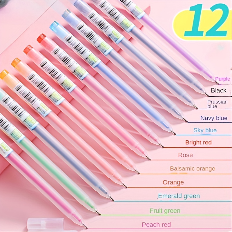 Vibrant Colorful Effortless Writing Colored Pens Set Perfect - Temu