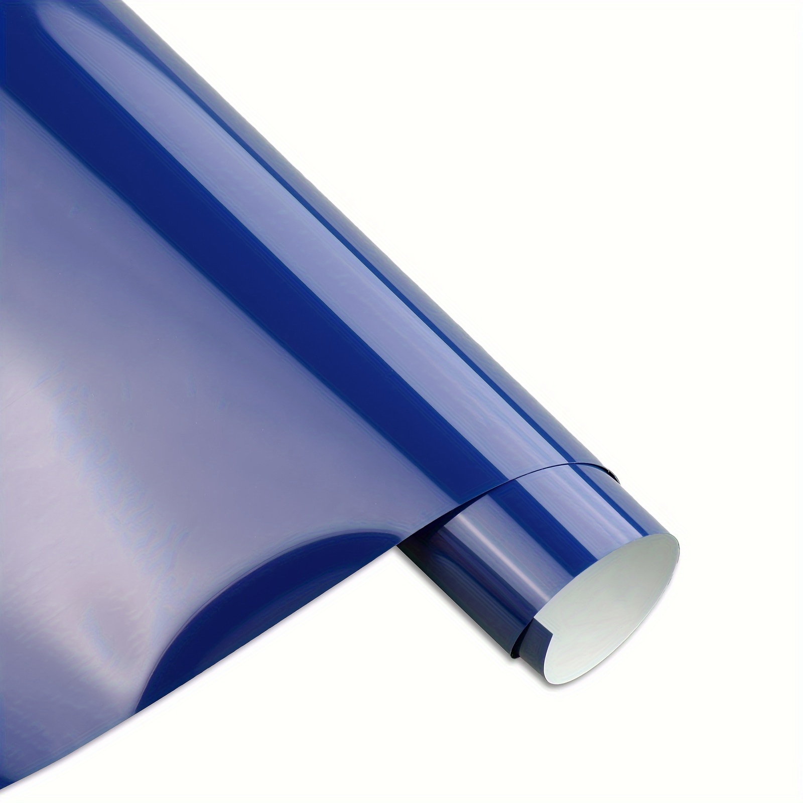 Blue Heat Transfer Vinyl Roll, 12 x 35ft Blue Iron on Vinyl for Cricut & Cameo, Blue HTV Vinyl Roll for All Cutter Machine Cutting and Weeding