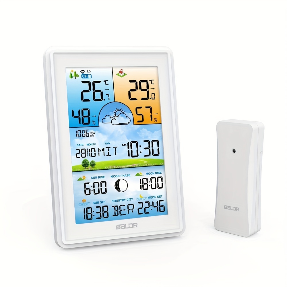Thermomètre hygromètre numérique [Lot de 2], Station météo, Petit