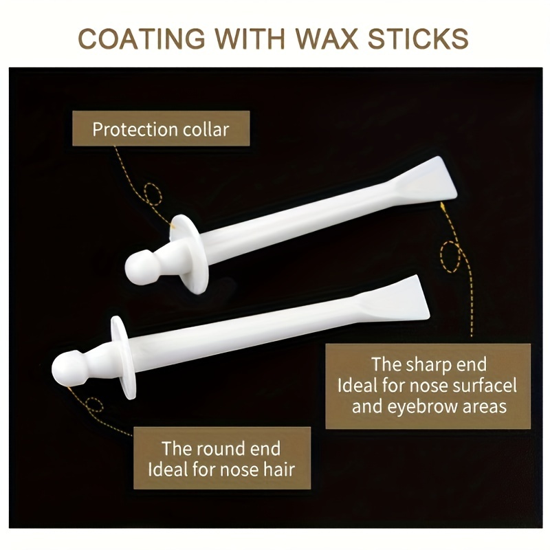 Professional Nose Wax Kit for Men & Women - Quick & Easy Hair Removal, Includes 2 Wax Strips, 2 Applicators, 1, 5g Wax Beads