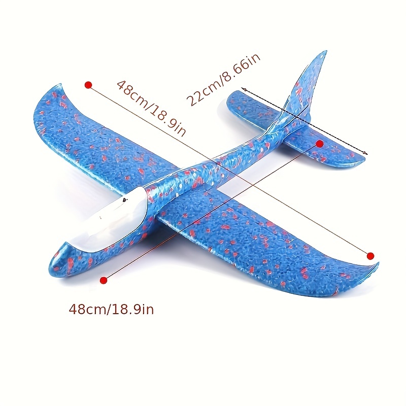 Led Luminous Glider Airplane 2 Flight Modes Aerobic Charming - Temu