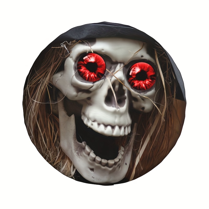 Skull Printed Spare Tire Cover, Dustproof And Waterproof, Suitable For  Trailers, Rvs, Suvs, Trucks, And Funny Halloween Christmas Gifts Temu