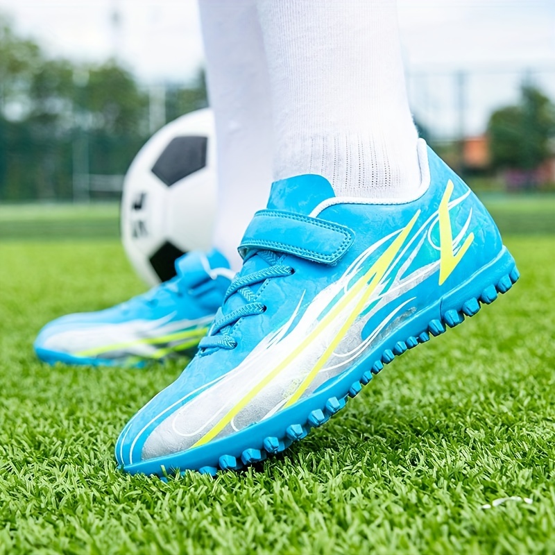 Unisex Turf Football Boots Flame Pattern Anti Skid TF