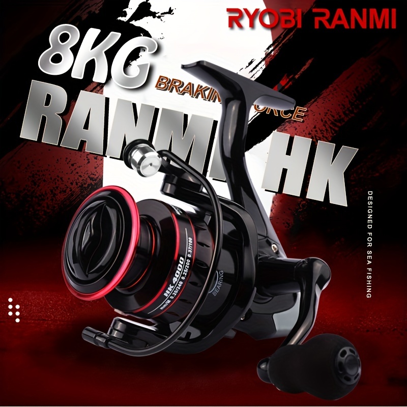 Ryobi Ranmi1pc Fishing Reel, High Strength Body, Eva Handle, 5.2