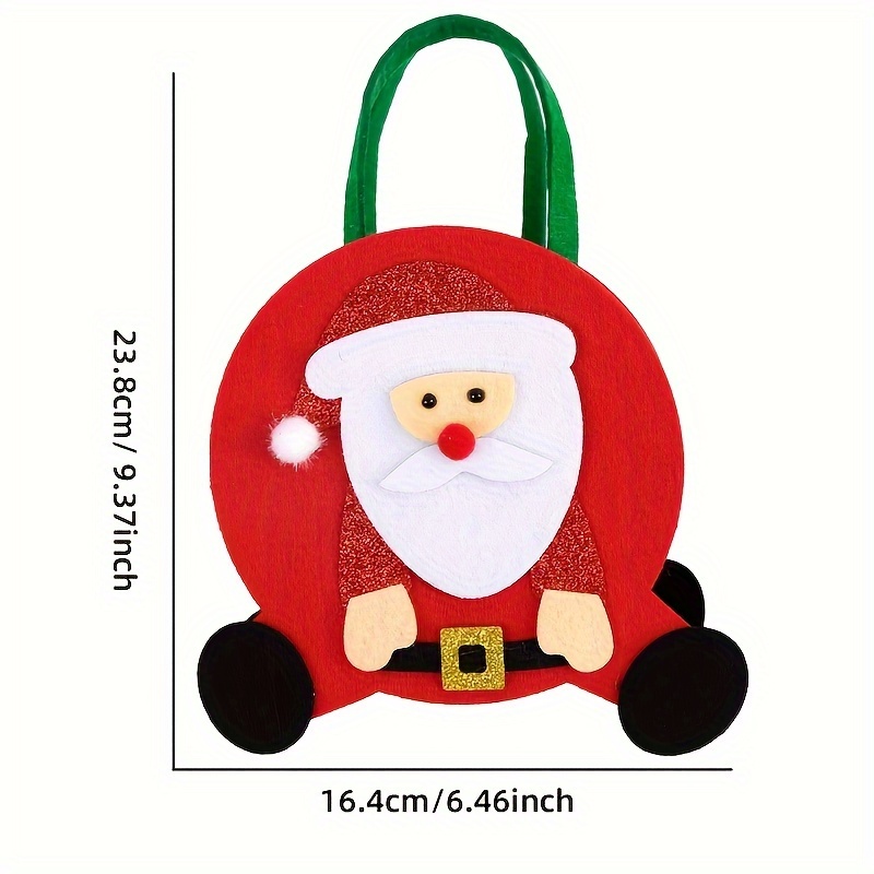 2pcs Sac À Main Cartoon En Feutre Bonbon Chocolat Cookie Sac Pour Enfants  Sac Fourre-tout Père Noël Fournitures Du Nouvel An Cadeau De Noël - Jouets  Et Jeux - Temu