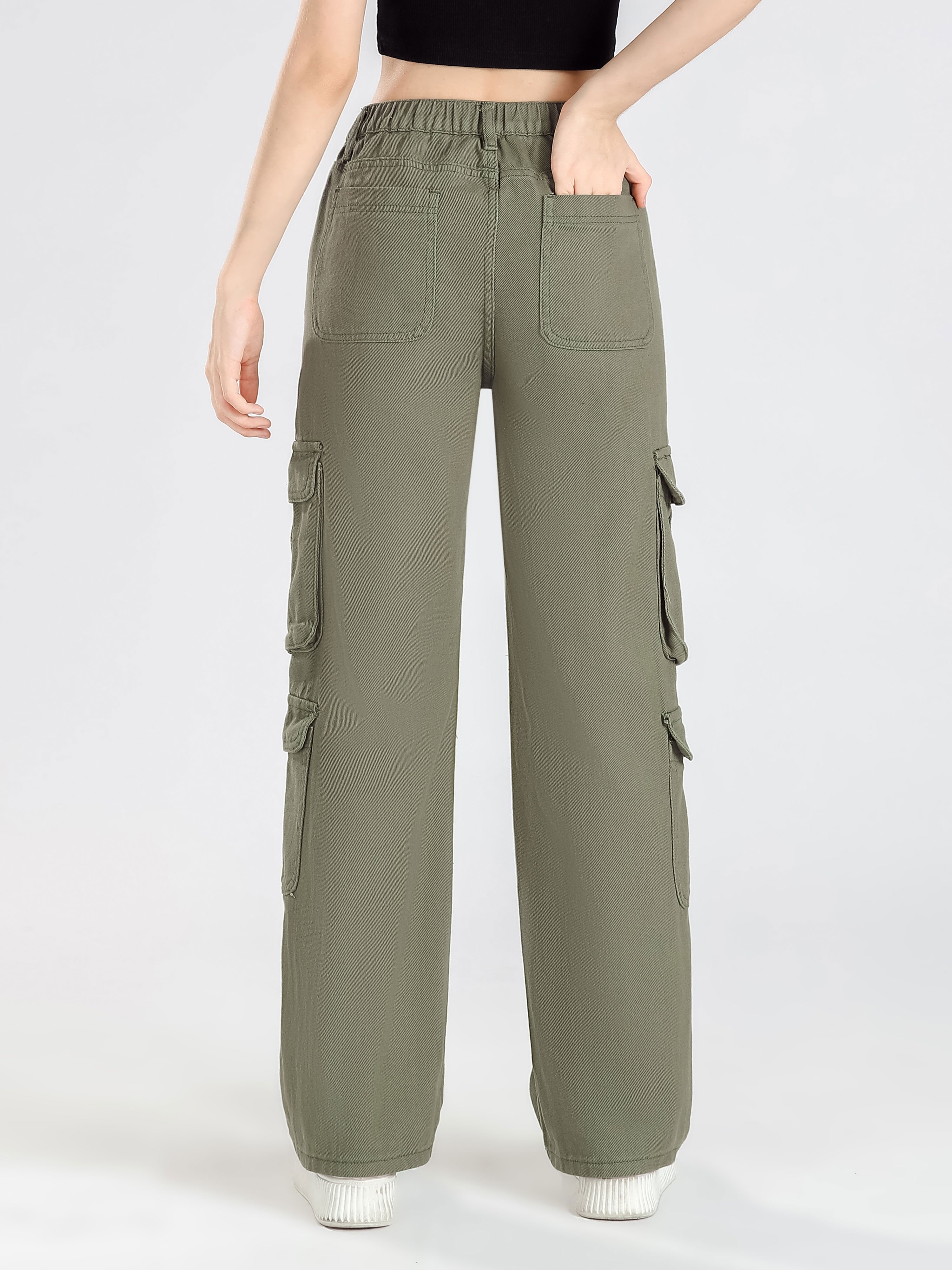 Comfort waist women's dress cargo pant – she wear