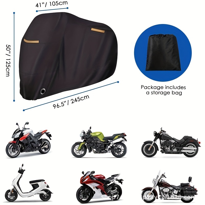 Housse De Moto Imperméable Toutes Saisons Anti poussière - Temu