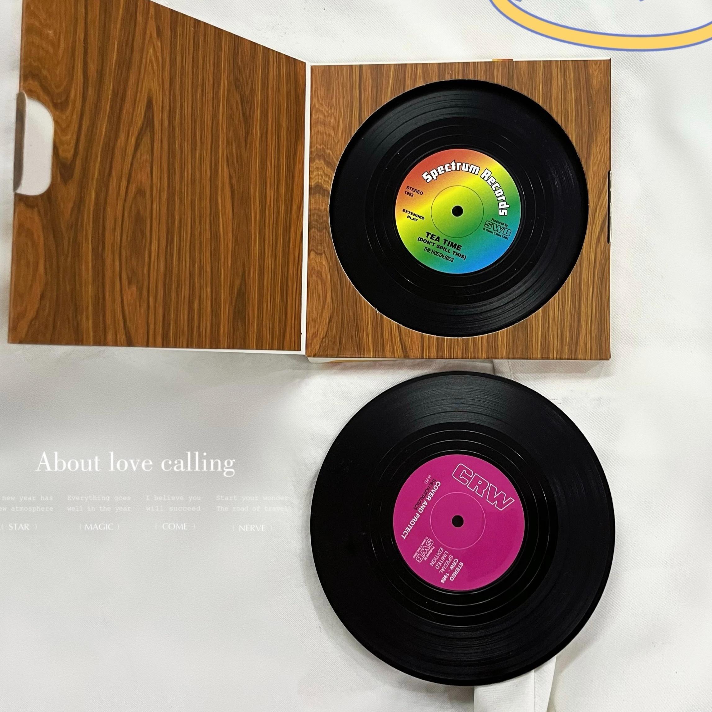 Non slip Vinyl Record Coasters Holder Heat Insulated Cup Mat - Temu