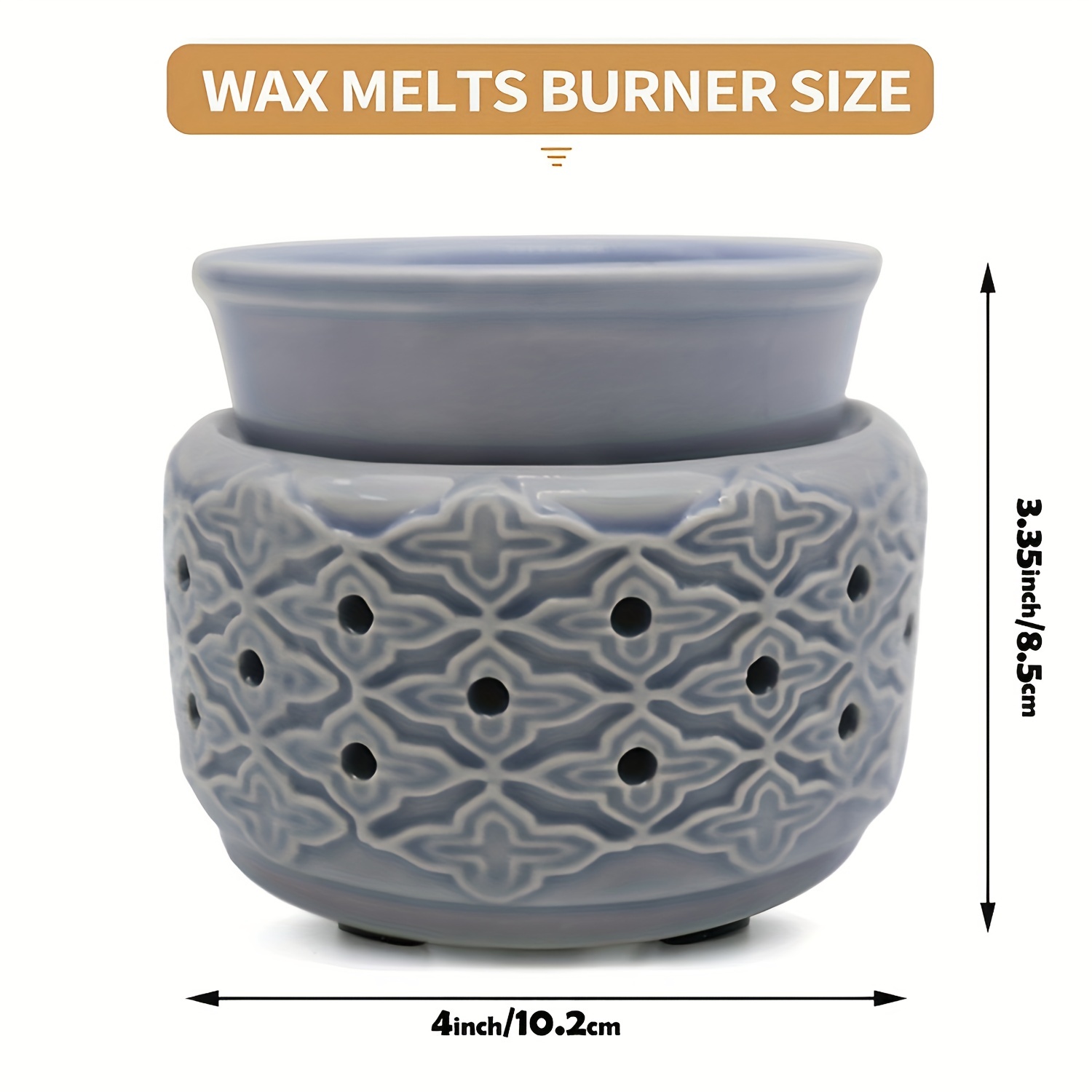 Wax Melt Warmer, Candle Wax Warrmer for Scented Wax Burner, Ceramic Wax  Melter Warmer Electric Wax Melts Wax Cubes for Home Office Decor 