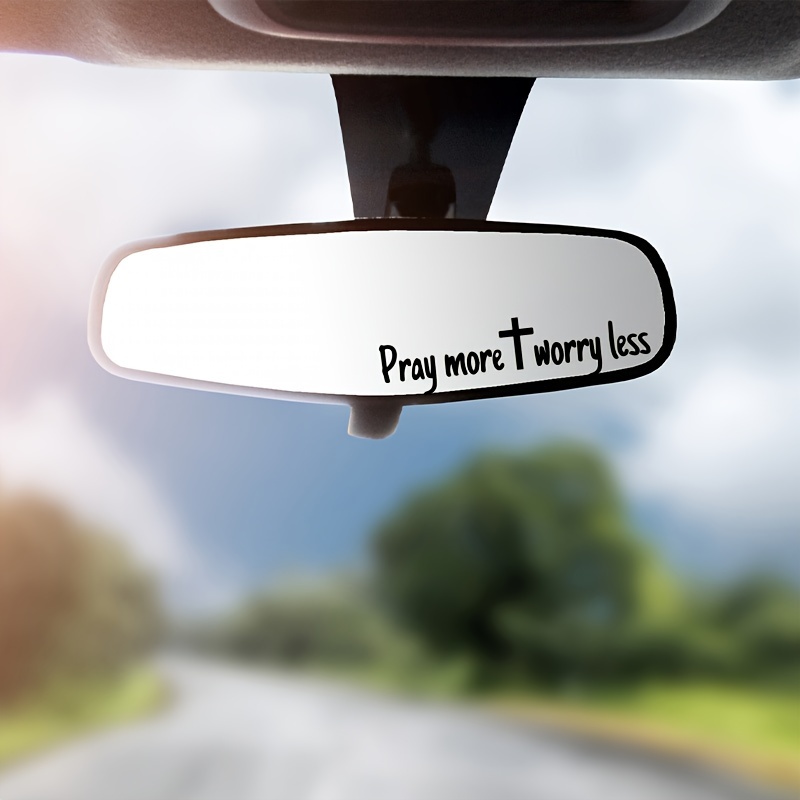 Rear View Mirror Sticker, Car Mirror Decal, Car Decal for Women