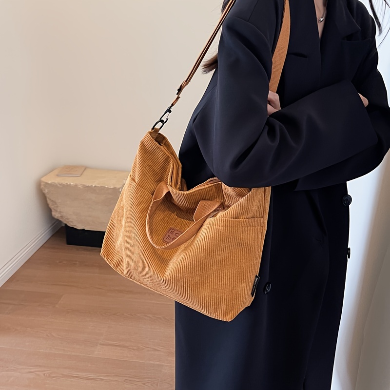 Simple Felt Tote Bag, Women's Solid Color Handbag, No-closure Gift Bag For  Party - Temu