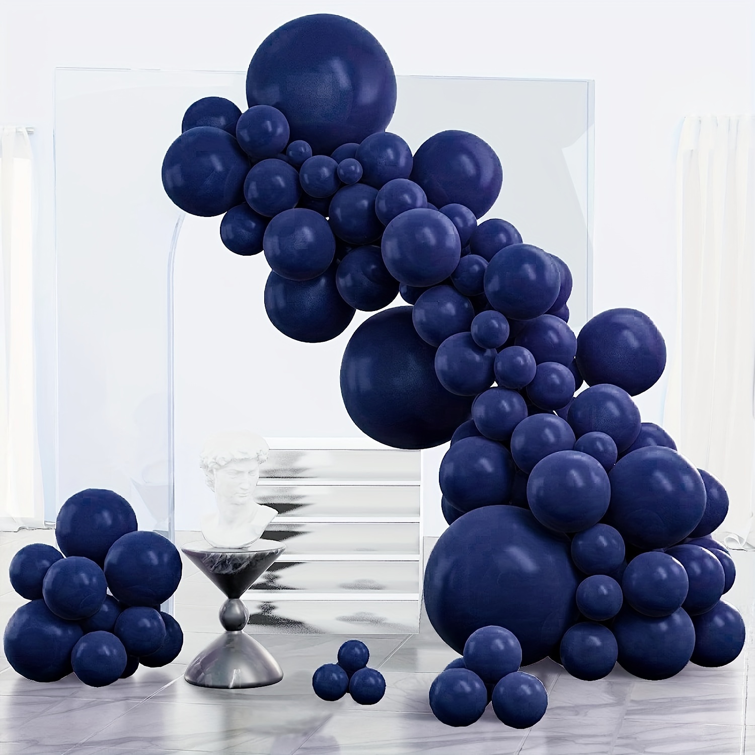 Royal Blue Balloons Royal Blue Latex Party Balloons Helium - Temu