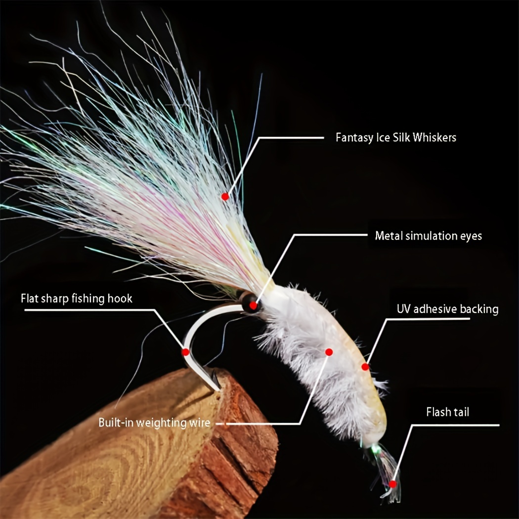 Fishing Lure: Catch Bass Trout Salmon Pearl White Ice Wing - Temu