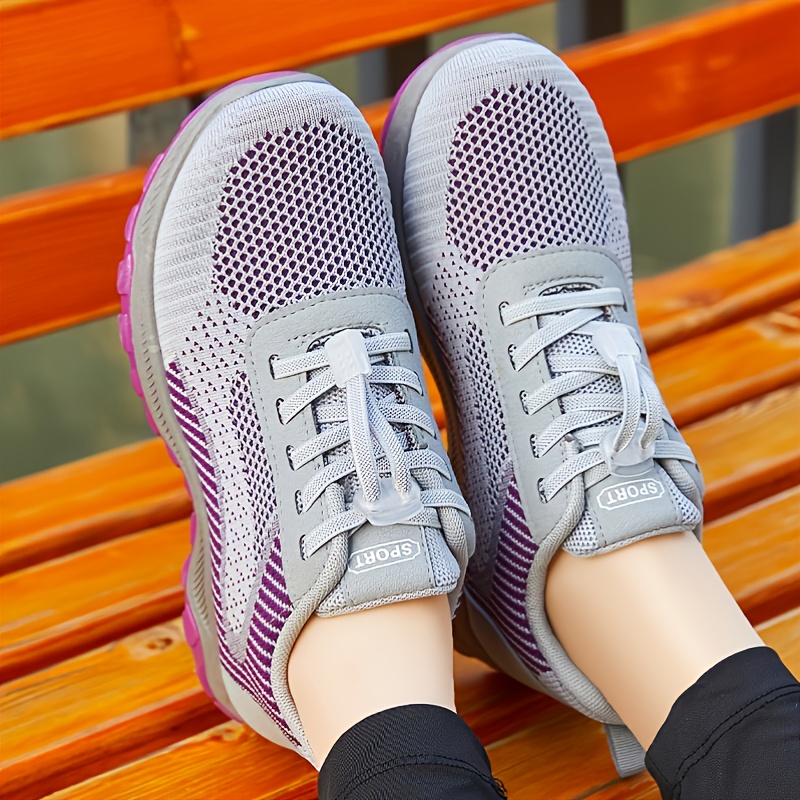 Women's Lightweight Breathable Running Shoes Lace Up Type
