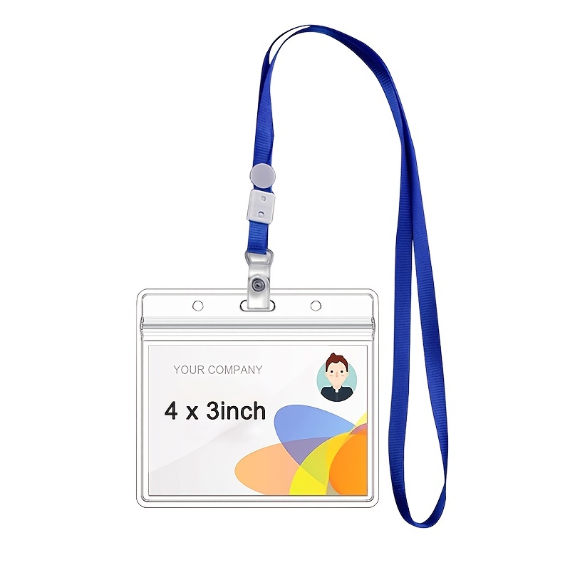 Porte badge professionnel souple transparent pour carte professionnelle.