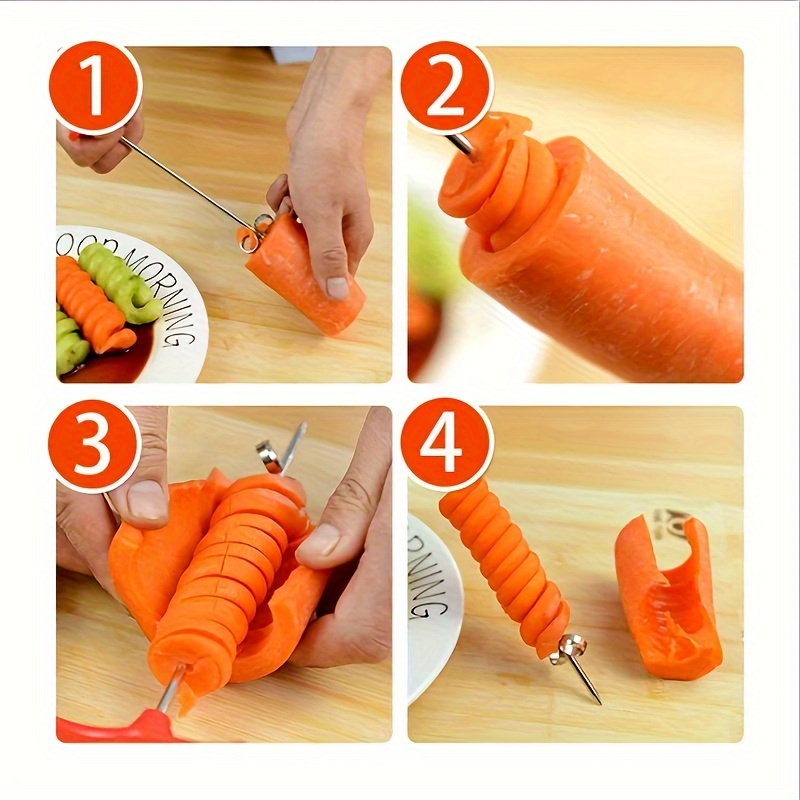 Manual Carrot Spiral Slicer Potato Spiral Slicer Cucumber - Temu