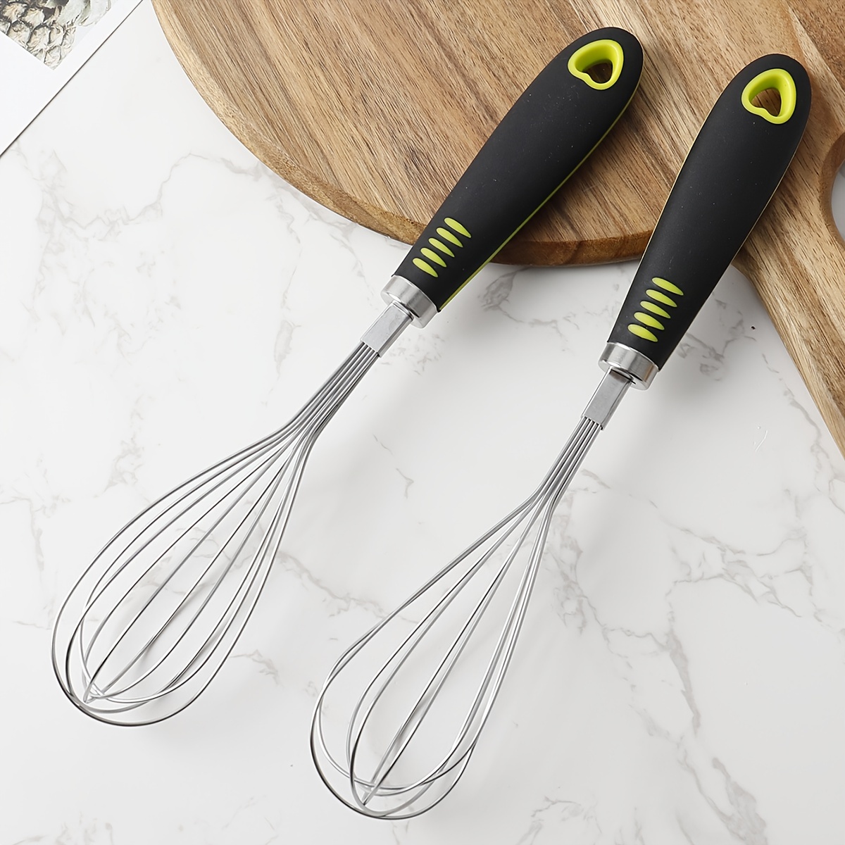 Stainless Steel Handled Rubber Whisk