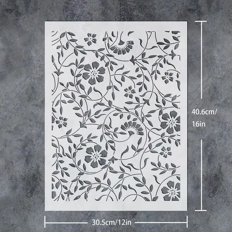 Flourish Stencils For Painting On Wood Canvas Paper Fabric - Temu