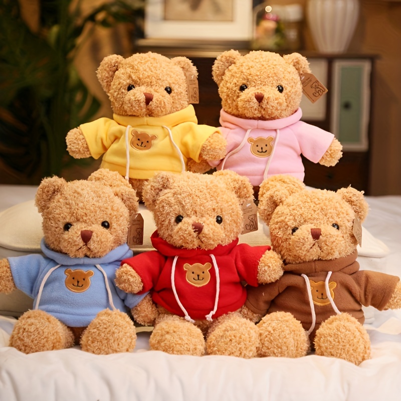 30/40cm Sweater Bear Plush Doll Cute Stuffed Animals Teddy Bear Plushies  Doll Anime Soft Kids Toys for Girls Kawaii Room Decor