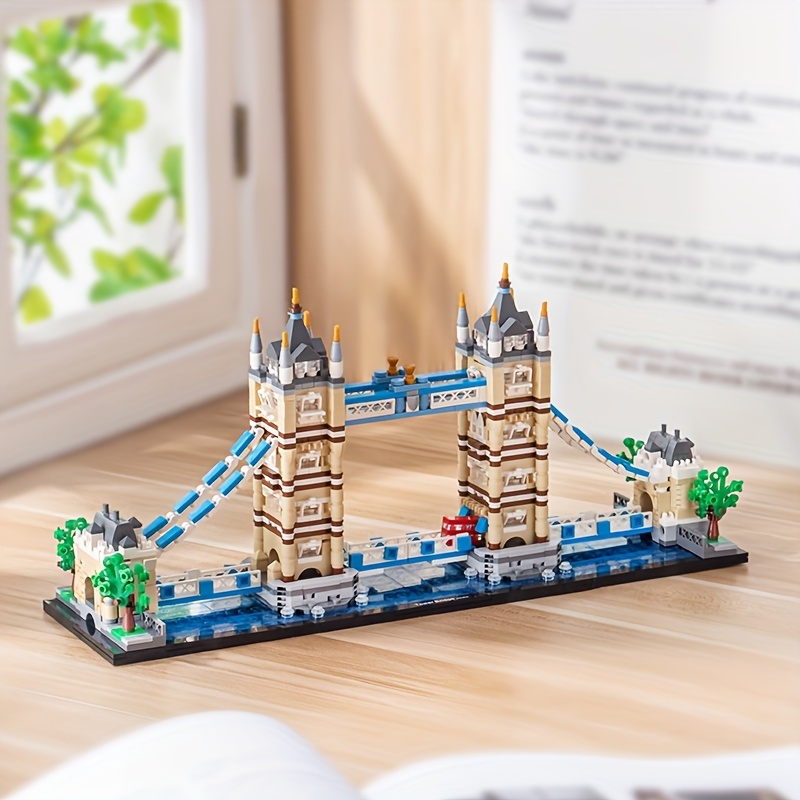 LULUFUN London Tower Bridge Bausteine Kit DIY Mini Building Blocks