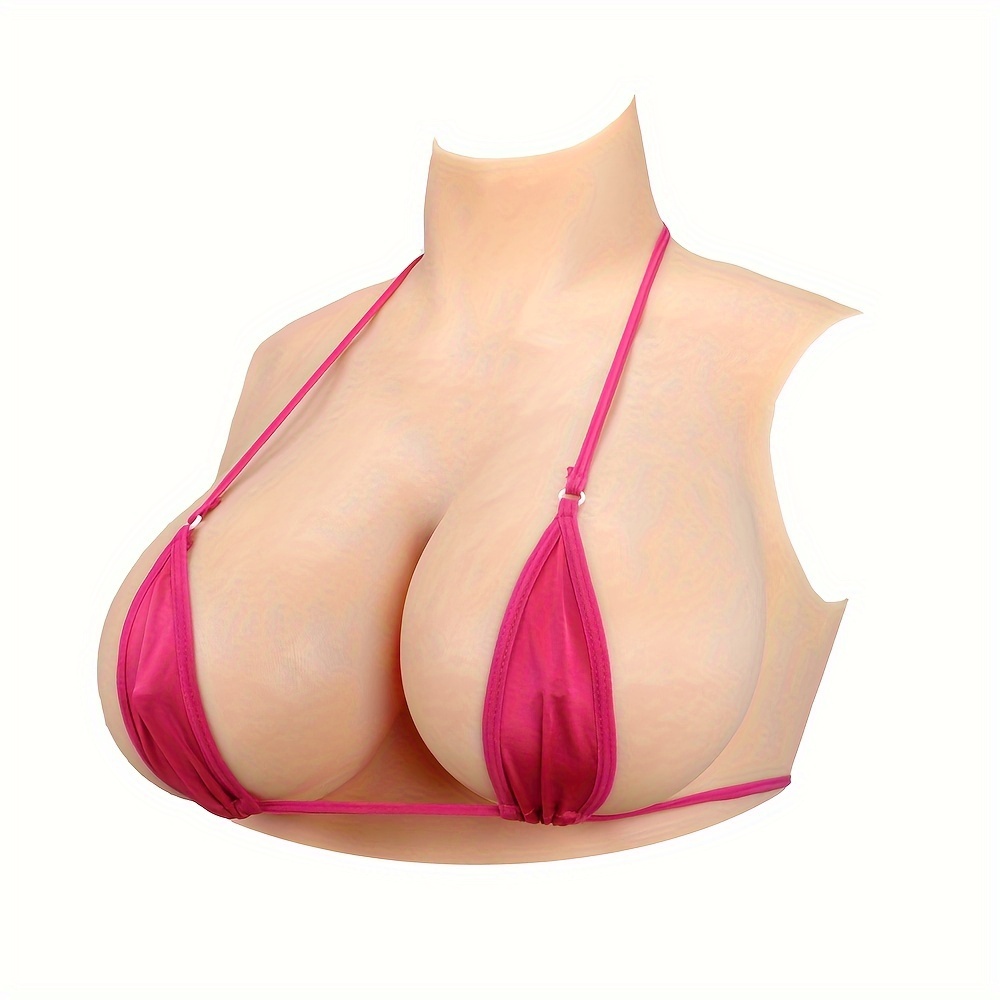 Boobs Cross Dress High Collar Silicone Breast G - Temu Estonia