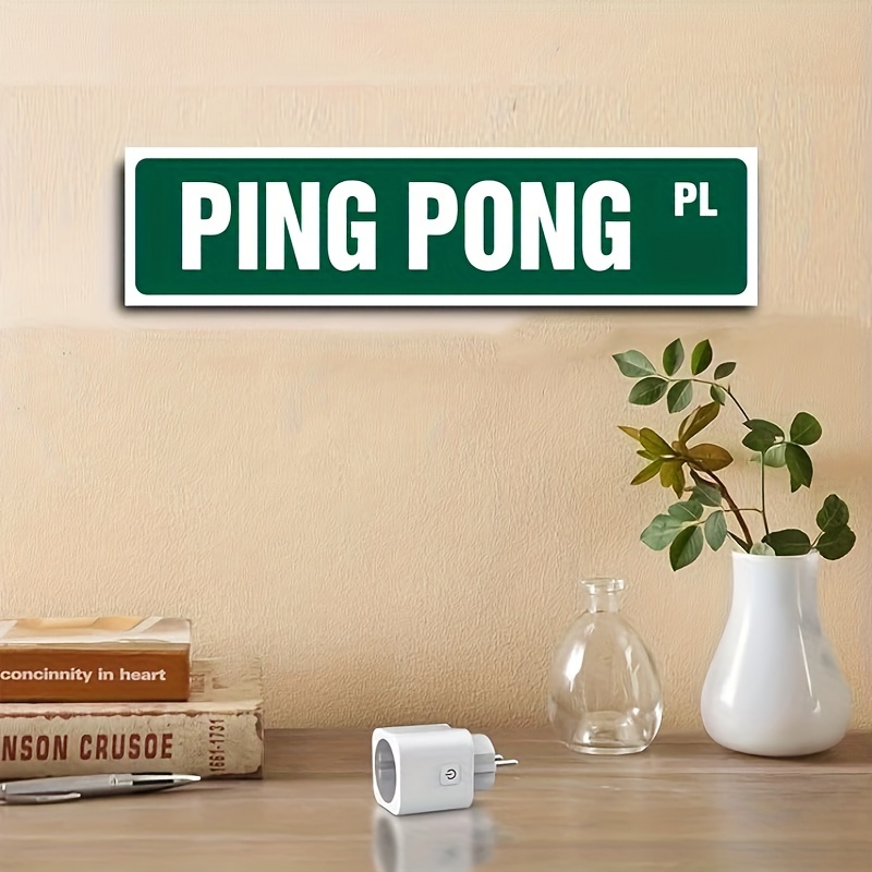 Ping pong wall decor