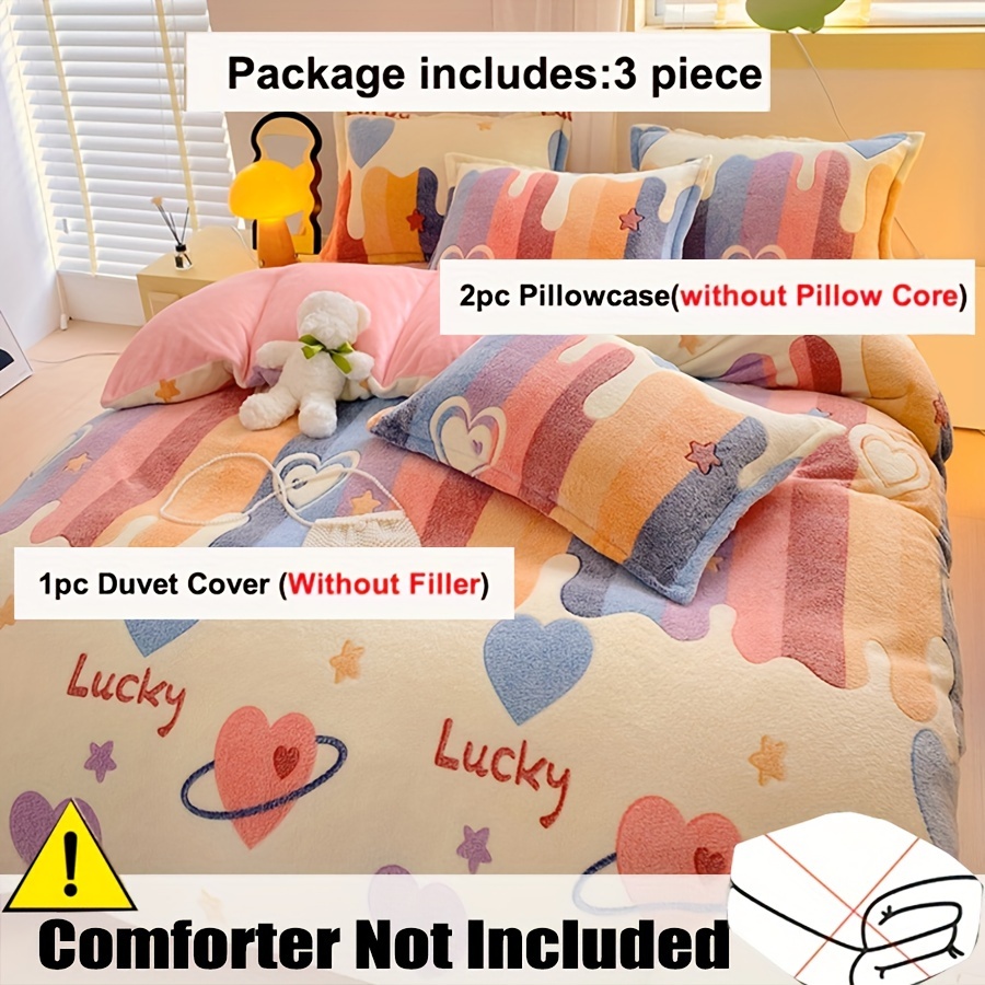 Fleece double duvet discount set