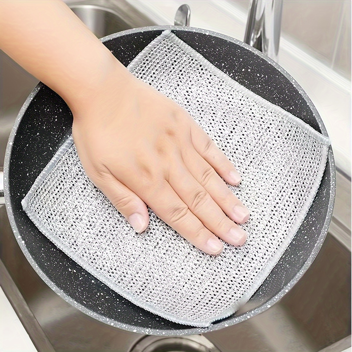 Wire Dishwashing Cloth Household Cleaning Cloth Non stick - Temu