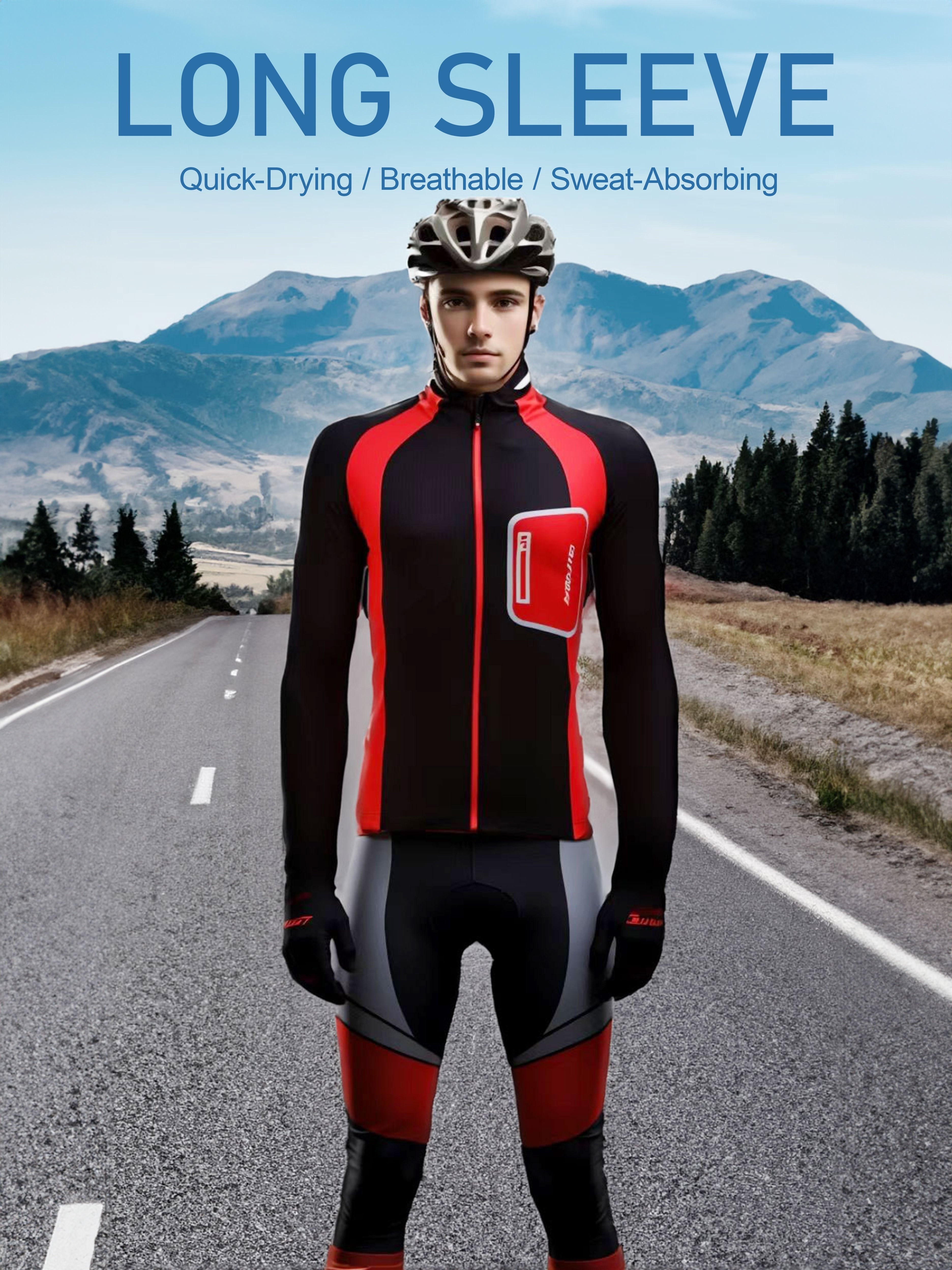 Long Sleeve Fishing jersey Shirt Cycling Clothing Breathable