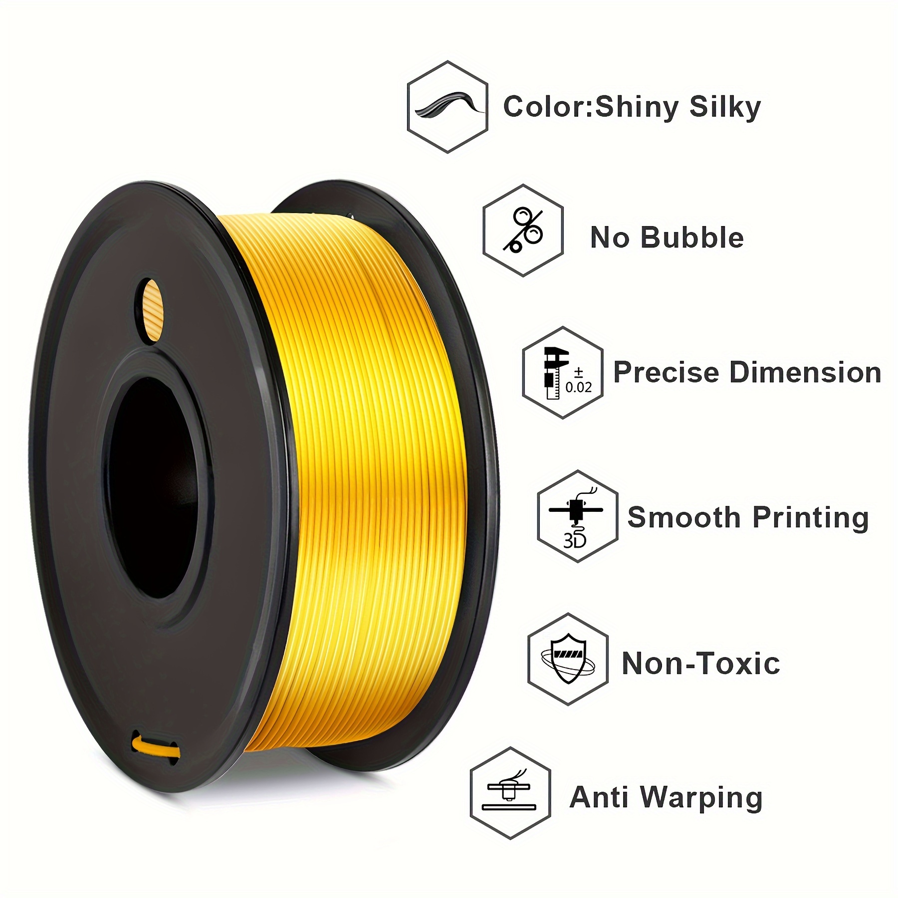 Sunlu Silk Pla Filament Neatly Wound Shiny Pla 3d Printer - Temu United  Kingdom