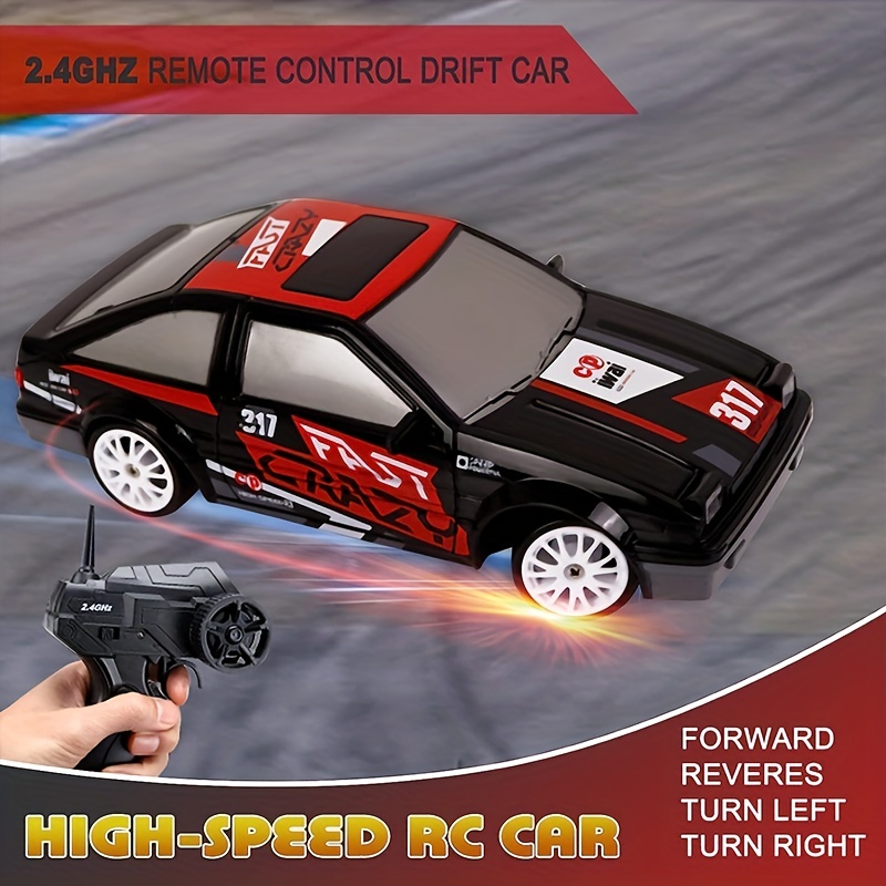 2.4G Drift Rc Car 4WD RC Drift Car Toy Remote Control GTR Model AE86  Vehicle Car RC Racing Car Toy for Children Christmas Gifts