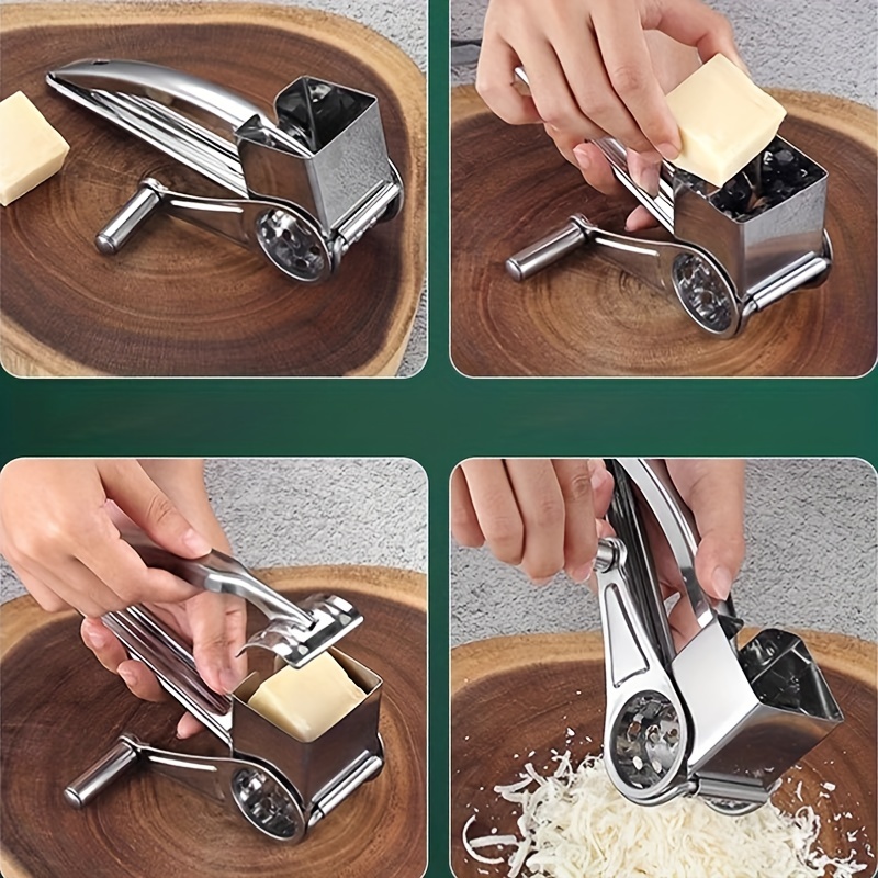 Multifunction Stainless Steel Cheese Grater Hand Crank Rotary