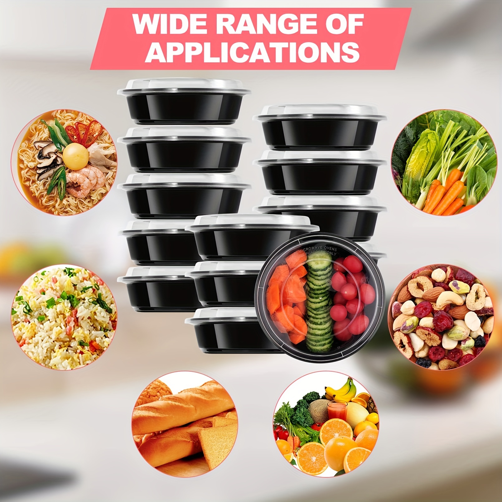 Meal Prep Containers Microwavable Reusable Food Containers - Temu
