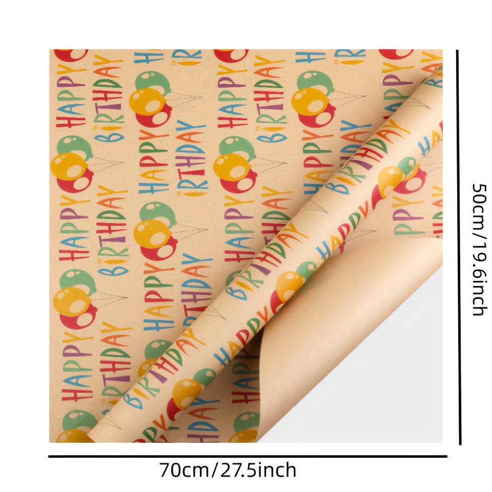 Kraft Wrapping Paper Bouquet Gift Paper Children'S Birthday Gift