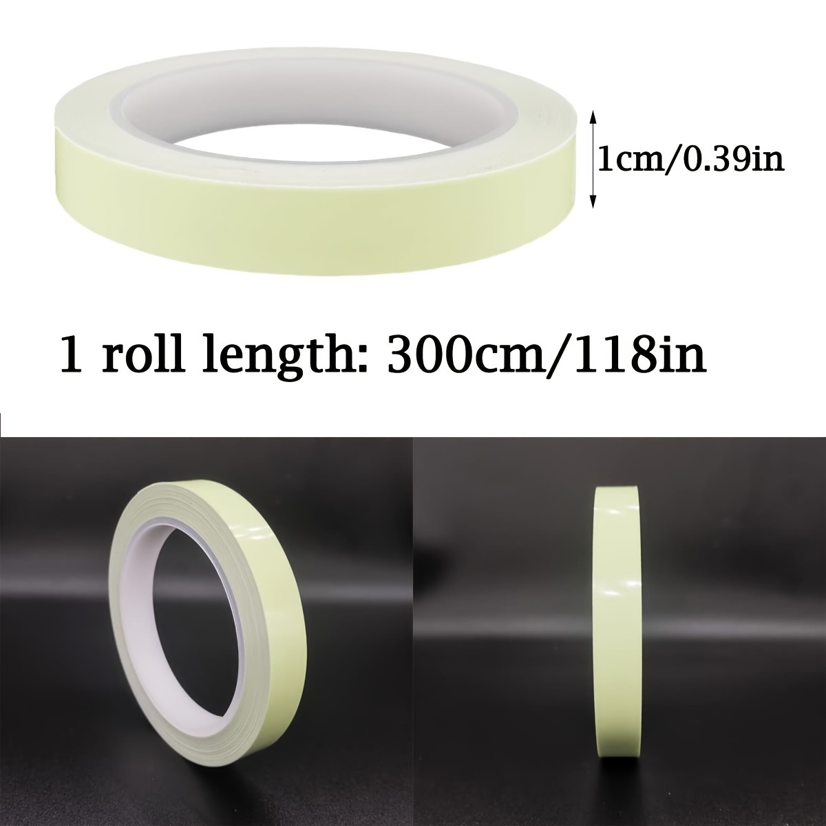 1pc Glow In The Dark Tape Industrial Grade Interior Exterior Luminous Glow  Tape To Night And Outdoors Luminescent Emergency Roll Safety Egress Markers  Stairs Walls Steps, Today's Best Daily Deals