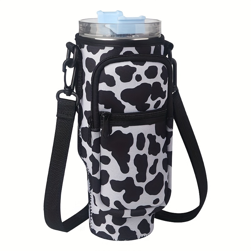 Water Bottle Carrier Bag With Phone Pocket, For Stanley Tumbler