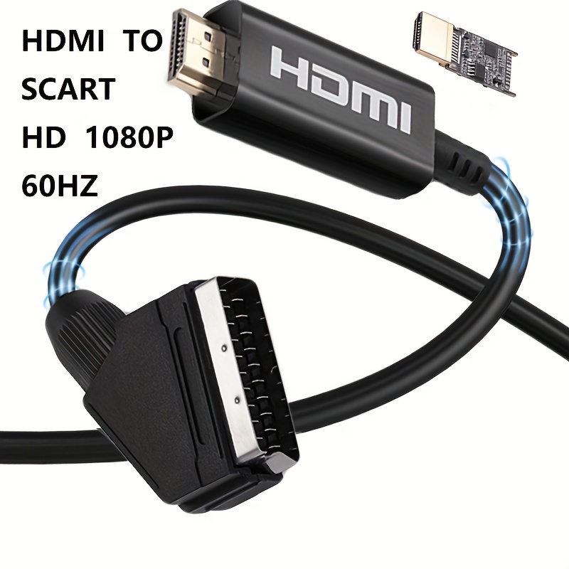 SCART to HDMI Converter Cable SCART > HDMI OLD DVD TO HD TV Video