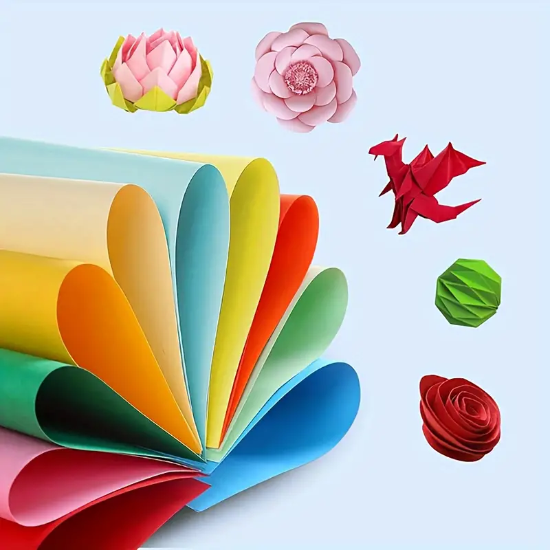 Colored A4 Paper Diy Craft Folding Used For Color Printing - Temu